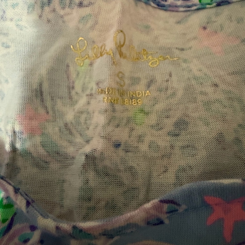 Lilly Pulitzer Gianna Peri Blue The Turtle Package Dress in Blue Small Women’s - Picture 3 of 4